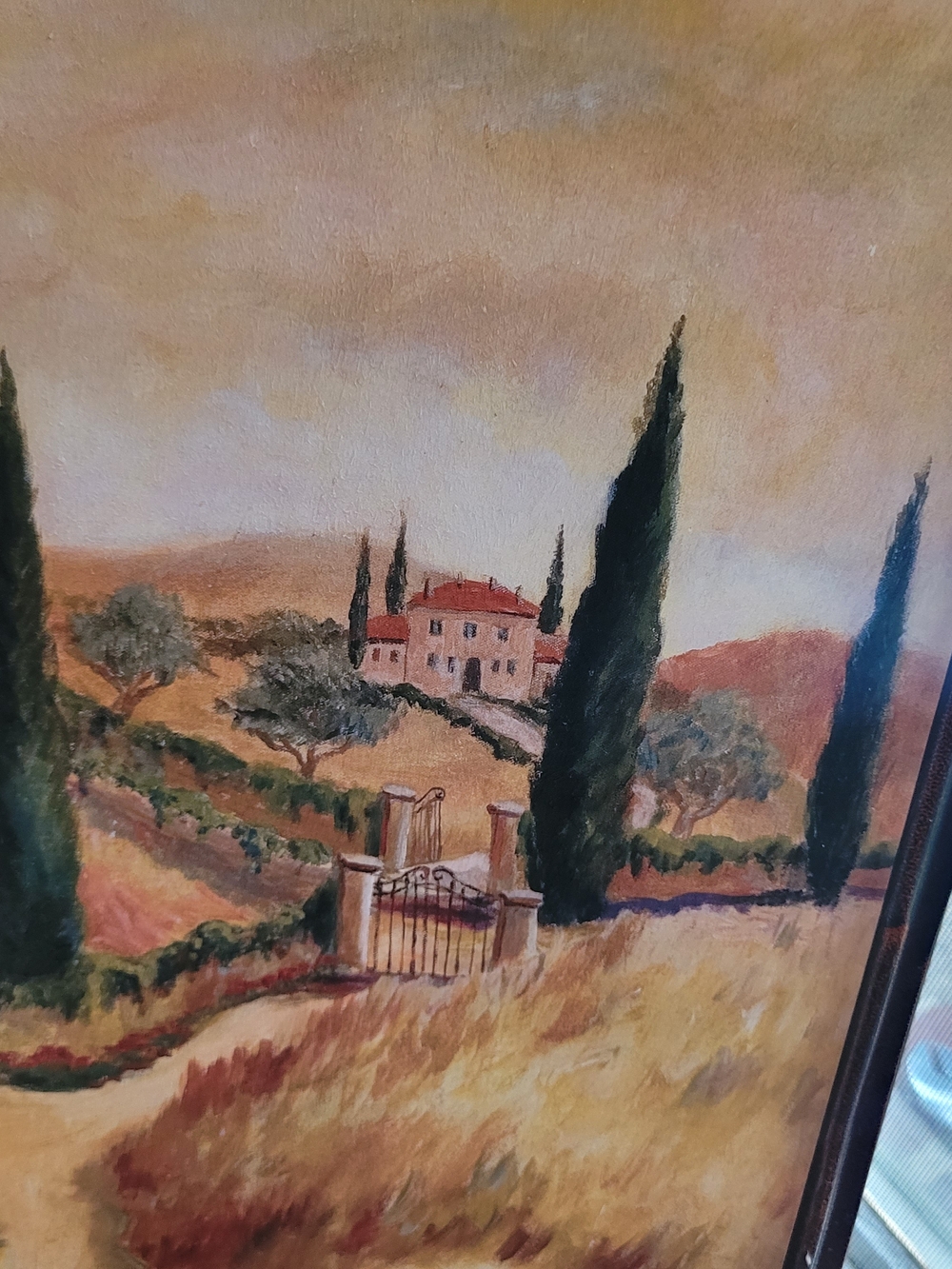 Vintage Tuscan Countryside Print